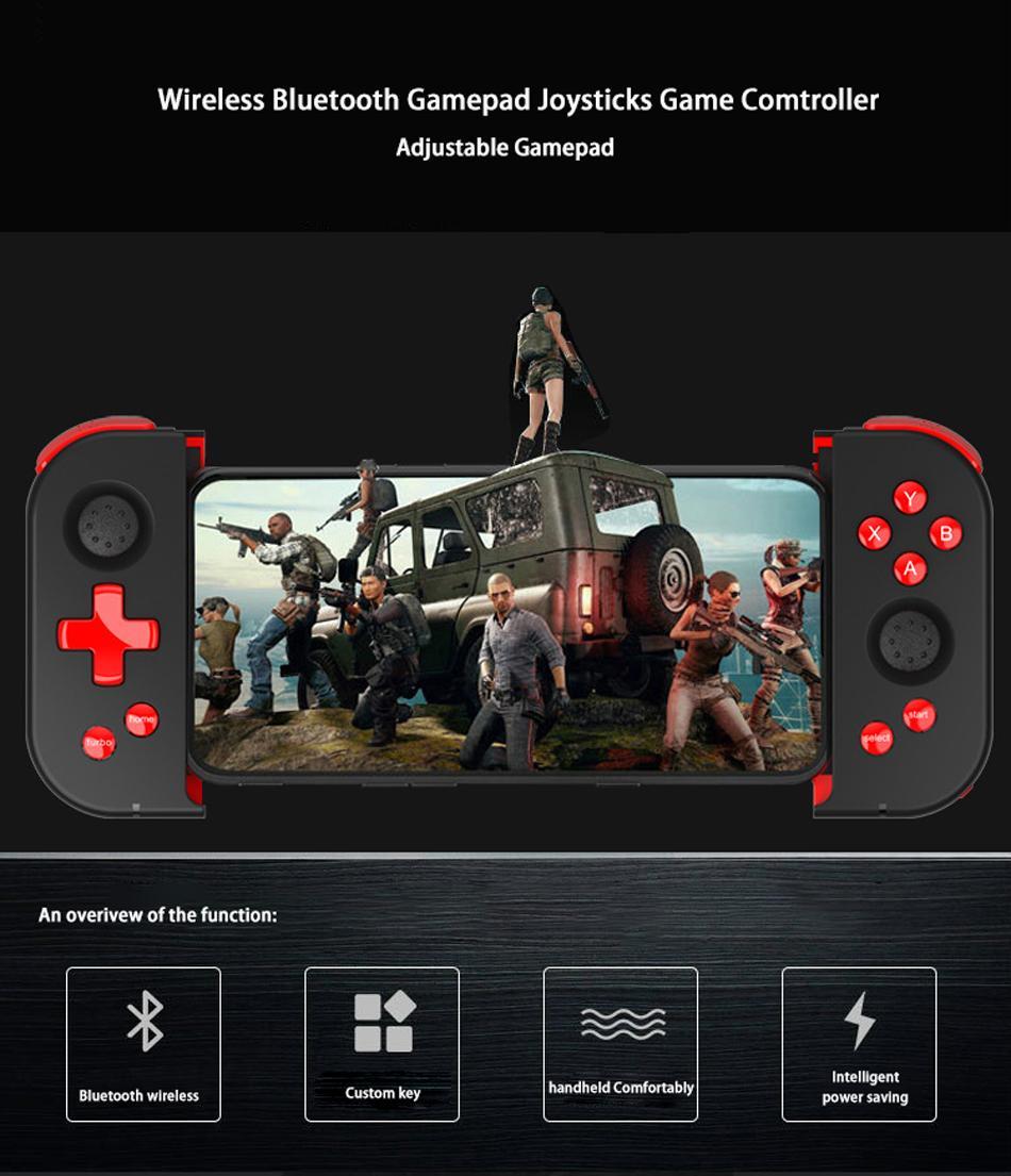 X6Pro Wireless bluetooth Game Controller Gamepad Joystick for iPhone for Android iOS for PUBG Mobile Game