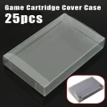 25Pcs Game Cartridge Protector Case Plastic Cover Card Box for Nintendo Super NES