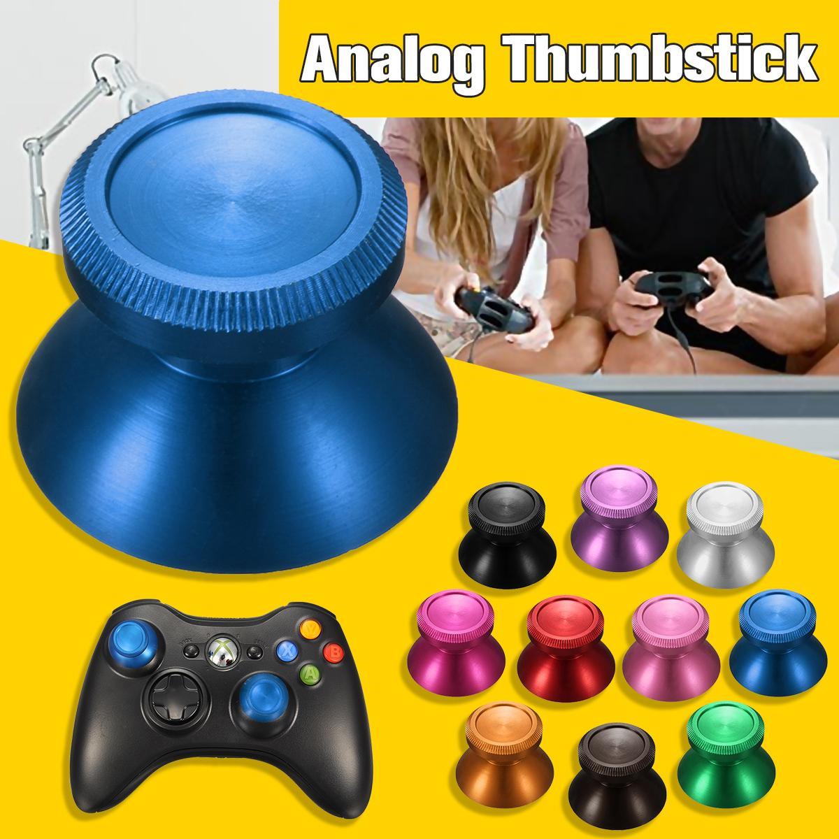 Universal Joystick Aluminum Alloy Mushroom Cap Analog Thumbstick for Xbox One PS4 Dualshock 4 Gamepad Game Controller