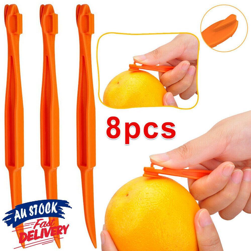 8Pcs Cutter Skin Remover Fruit Peelers Slicer Citrus Opener Kitchen Tool Orange