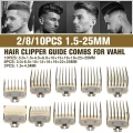 2/8/10Pcs 1.5-25mm Hair Clipper Cutting Guide Comb Guards Tool Kit for WAHL Hair Clipper
