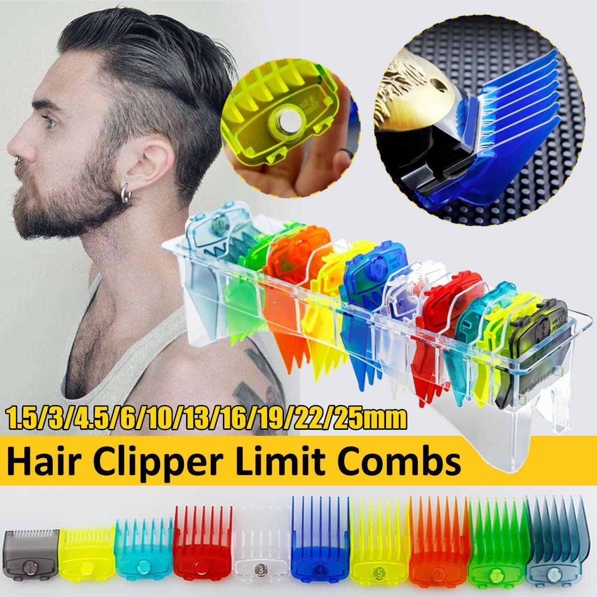10Pcs Hair Clipper Cutting Attachment Comb Guide Limit Combs Set Replacement Tools For WAHL