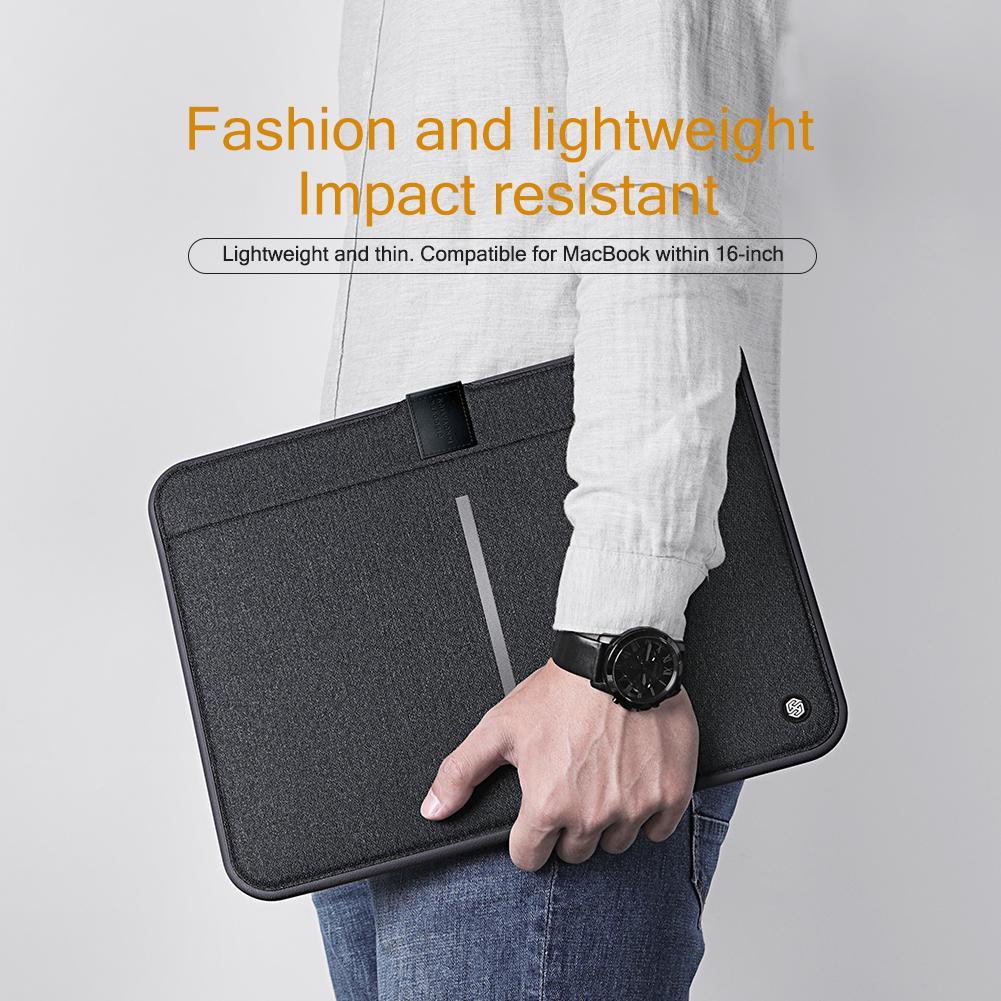 NILLKIN Business 16 inch Magnetic Impact-proof Splash-resistant Laptop Tablet Case Protective Bag for Mackbook below 16 inc