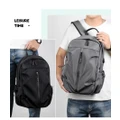 Backpack Laptop Bag Shoulder Bag with USB Charging Men Large Capacity Travel Storage Bag for 14 inch Computer