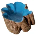 Aqua One Hermit Crab Tree Stump Bowl Blue Large 37173BL