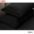 Apartmento 225TC Fitted Sheet Set King Black plus 2 Pillowcases