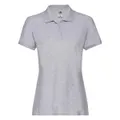 Fruit Of The Loom Ladies Lady-Fit Premium Short Sleeve Polo Shirt (Athletic Heather Grey) (M)