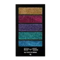 BYS Glitter Creme 4g Gel Base Makeup/Cosmetic Palette Intense Rainbow 5 Shades
