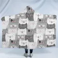 Hooded Blanket Cartoon Sherpa Fleece