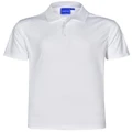 PS75 Sz 4XL ICON Polyester Mens Polo Shirt White