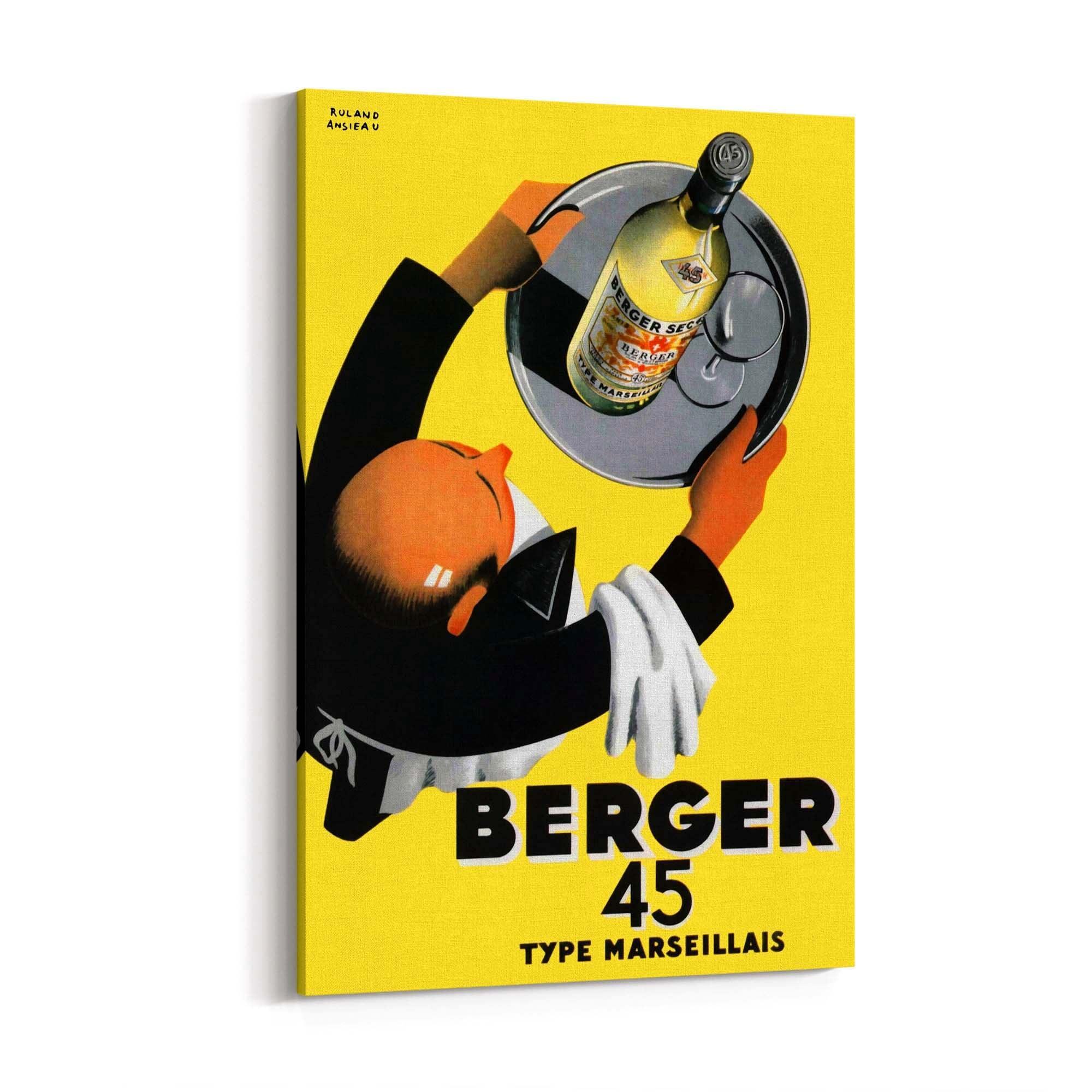Berger 45 Vintage Advert Wall Art: Poster Print, Canvas or Framed