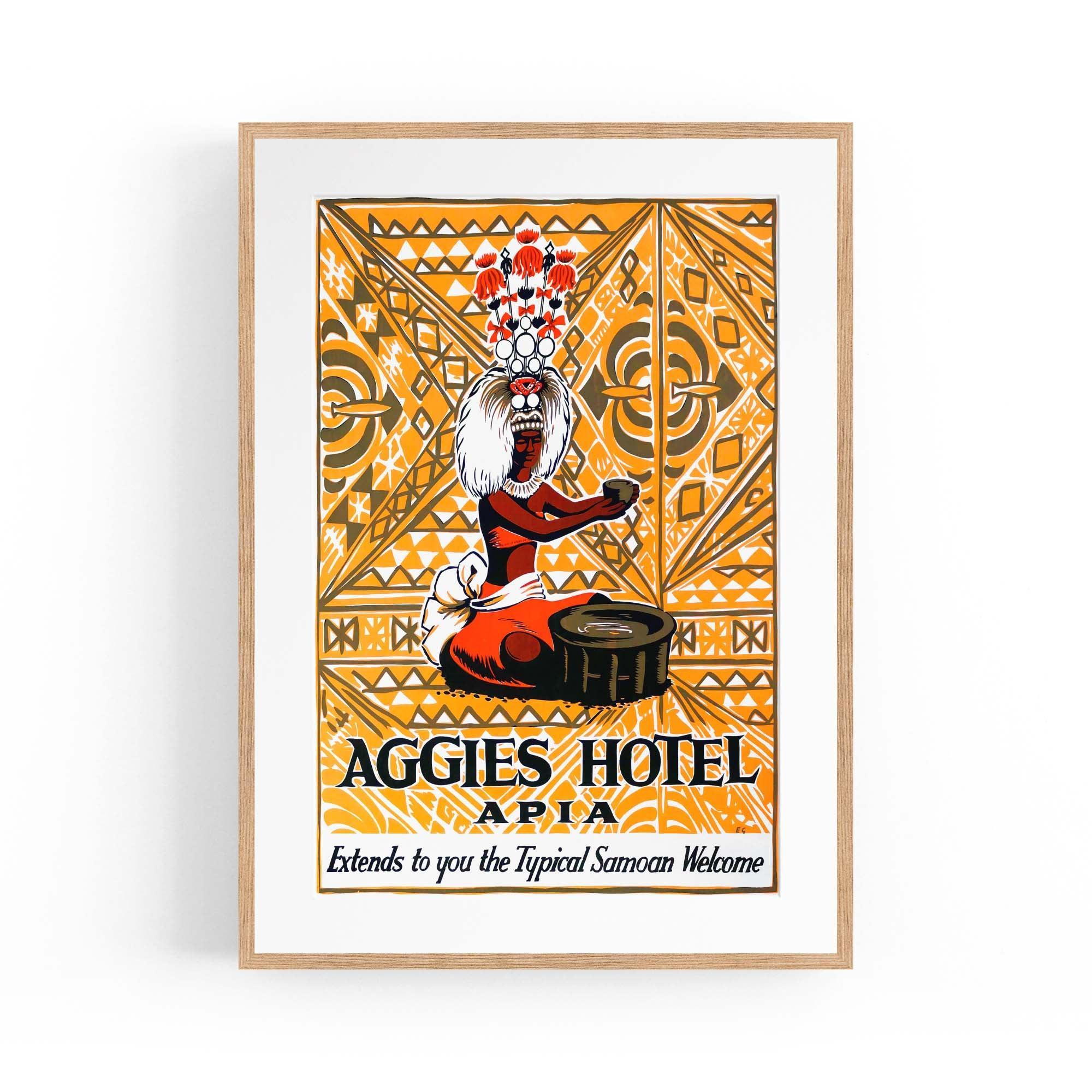 Apia Samoa Vintage Travel Advert Wall Art: Poster Print, Canvas or Framed