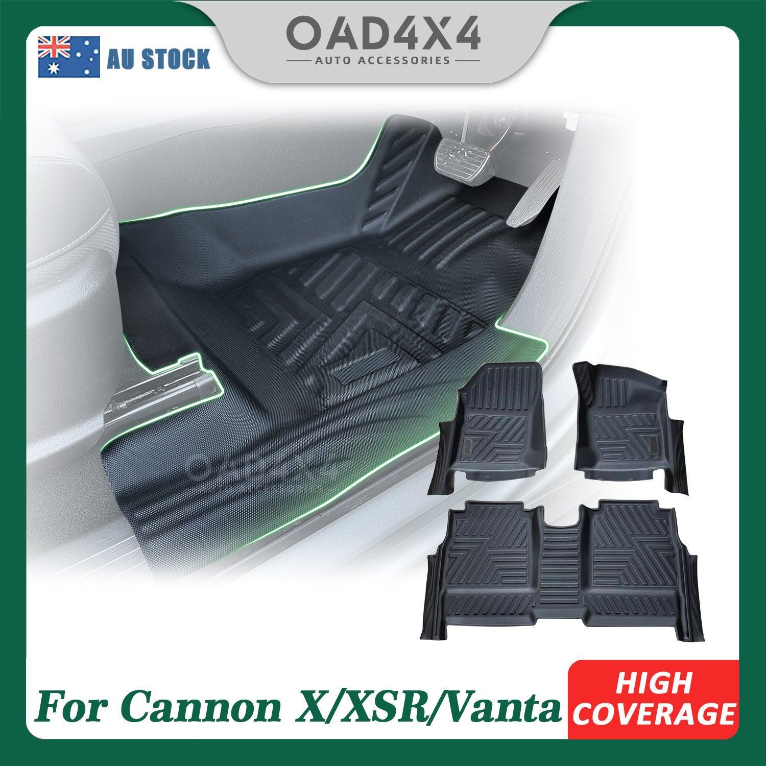 OAD 5D TPE Floor Mats fit GWM Cannon-X 20+ Door Sill Covered Car Mat for Cannon Vanta / Cannon XSR / Cannon-X