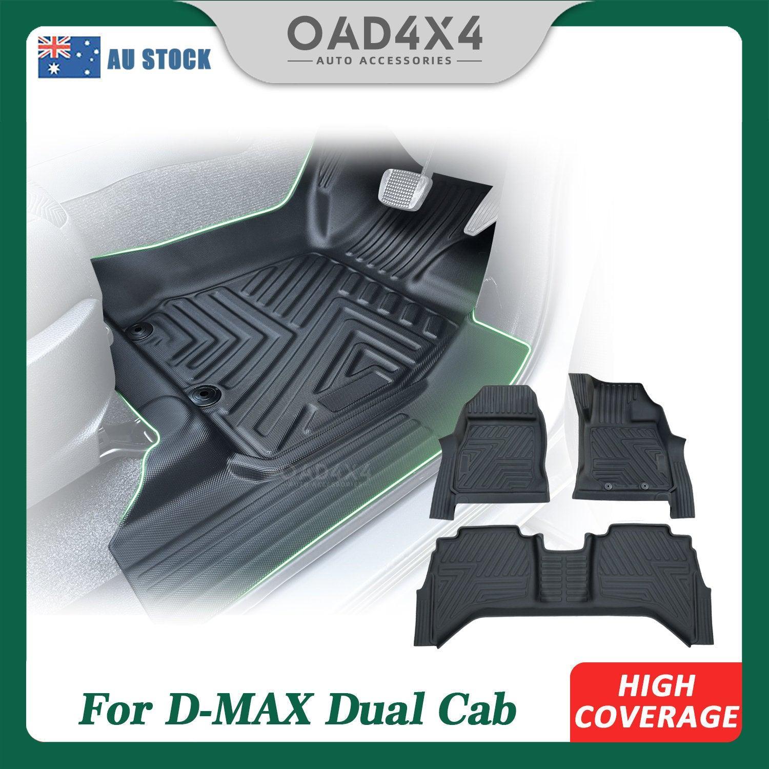 OAD 5D TPE Floor Mats for ISUZU D-MAX Dual Cab 2020+ Car Mat with Door Sill Covered