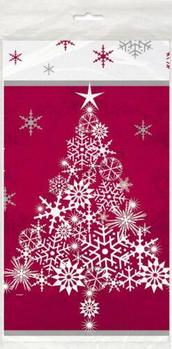 Christmas Xmas Party Decoration 1x SPARKLE TREE Plastic Table Cover Tablecloth