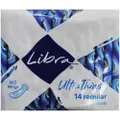 Libra 14 Regular Ultra Thins No Wing Absorbent Pads Feminine Hygiene Liner