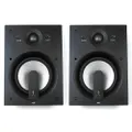2pc Jamo IW 408 FG II Custom 400 Series 2-Way In-Wall Loudspeakers Audio White