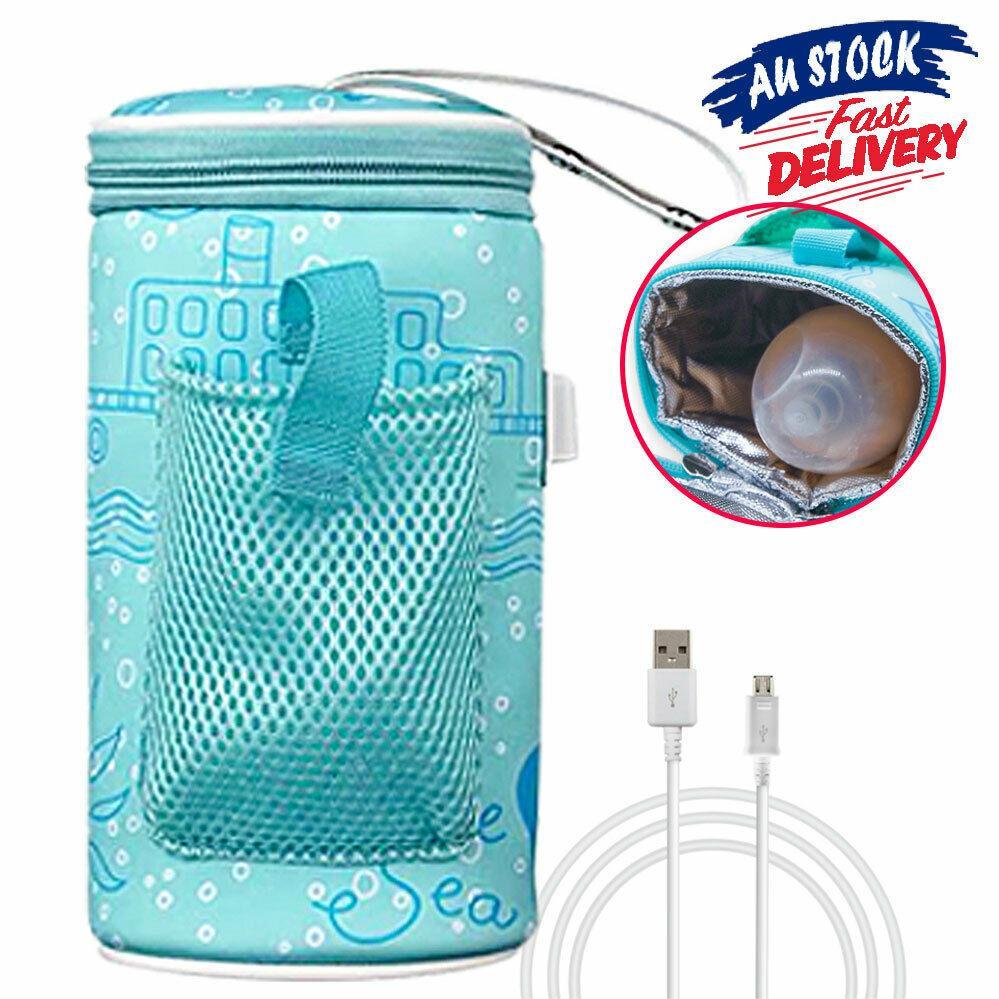 Bottle Warmer Travel Heater Bag Pouch Portable Feeding Thermostat USB Milk