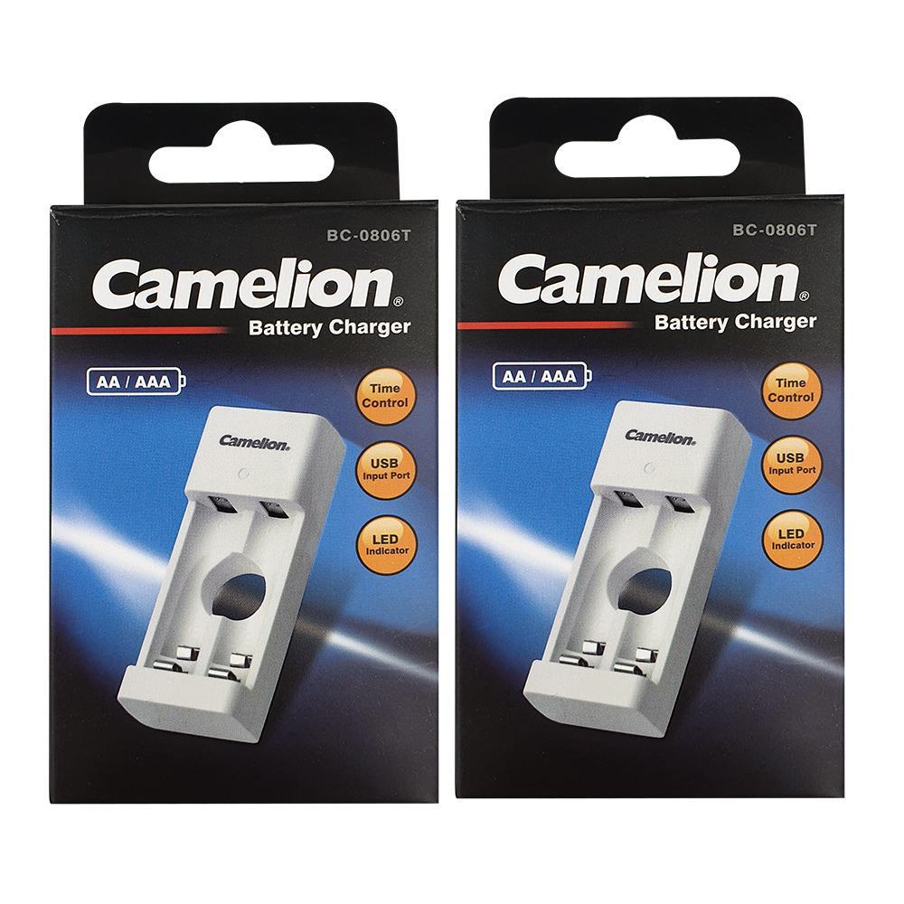 2x Camelion AA & AAA Ni-Cd/Ni-MH Charger for Rechargeable Battery/Batteries