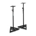 2x Samson Audio MS200 Steel Stand Mount w/ Plate Top for Monitor Speakers Black