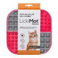 LickiMat Slomo Wet/Dry Food Slow Feeder Plate Pet Cat Tray Liquid BPA Free Red