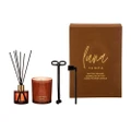 Tempa Luna Salted Caramel Candle/Diffuser w/Wick/Snuffer Trimmer Fragrance Set