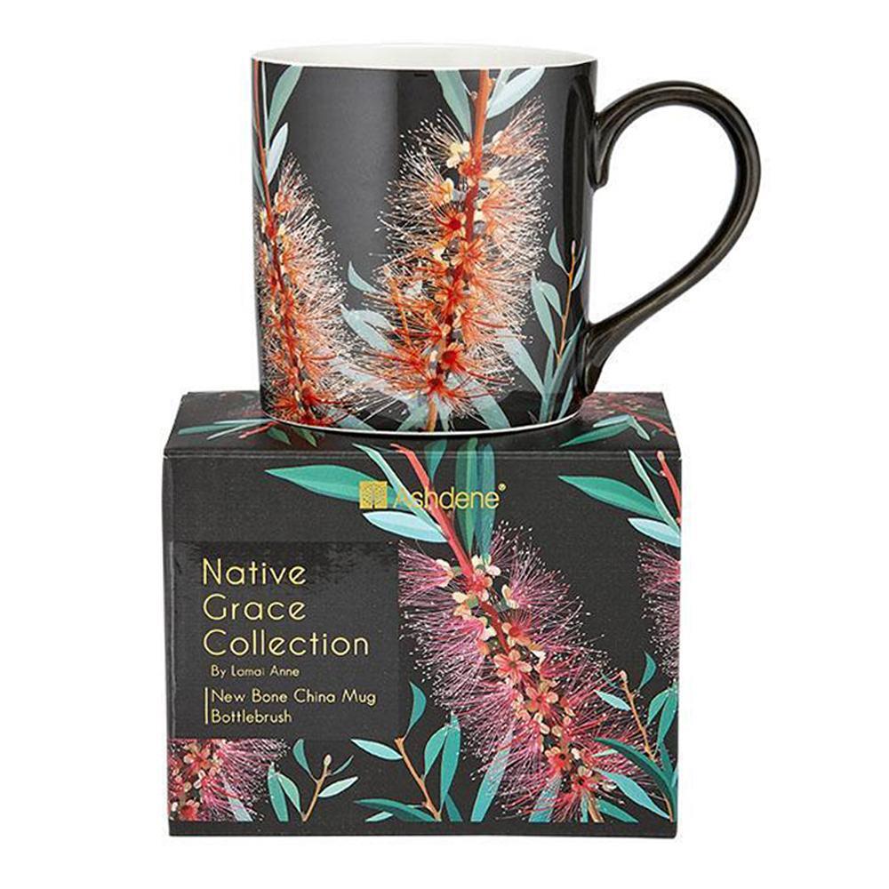 Ashdene Native Grace Bottlebrush Plant/Flower Mug/Cup Tea/Coffee Hot Drink 13cm