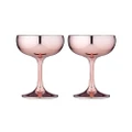 2pc Tempa Aurora 220ml Cocktail Coupe Glass Water/Wine Glassware Drink Cup Rose