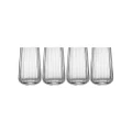 4pc Tempa Esme 450ml Crystal Highball Tumbler Water Cocktail Glassware Cup Clear