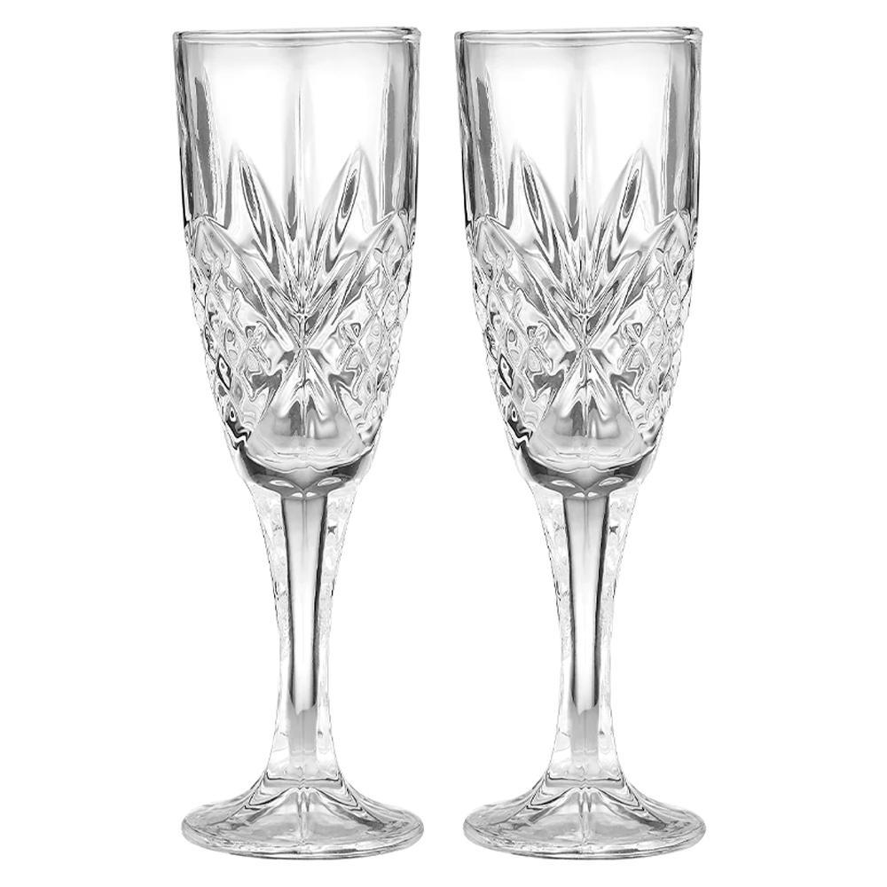 2pc Tempa Ophelia 200ml Champagne Glass Water/Juice Drinking Glassware Cup Clear