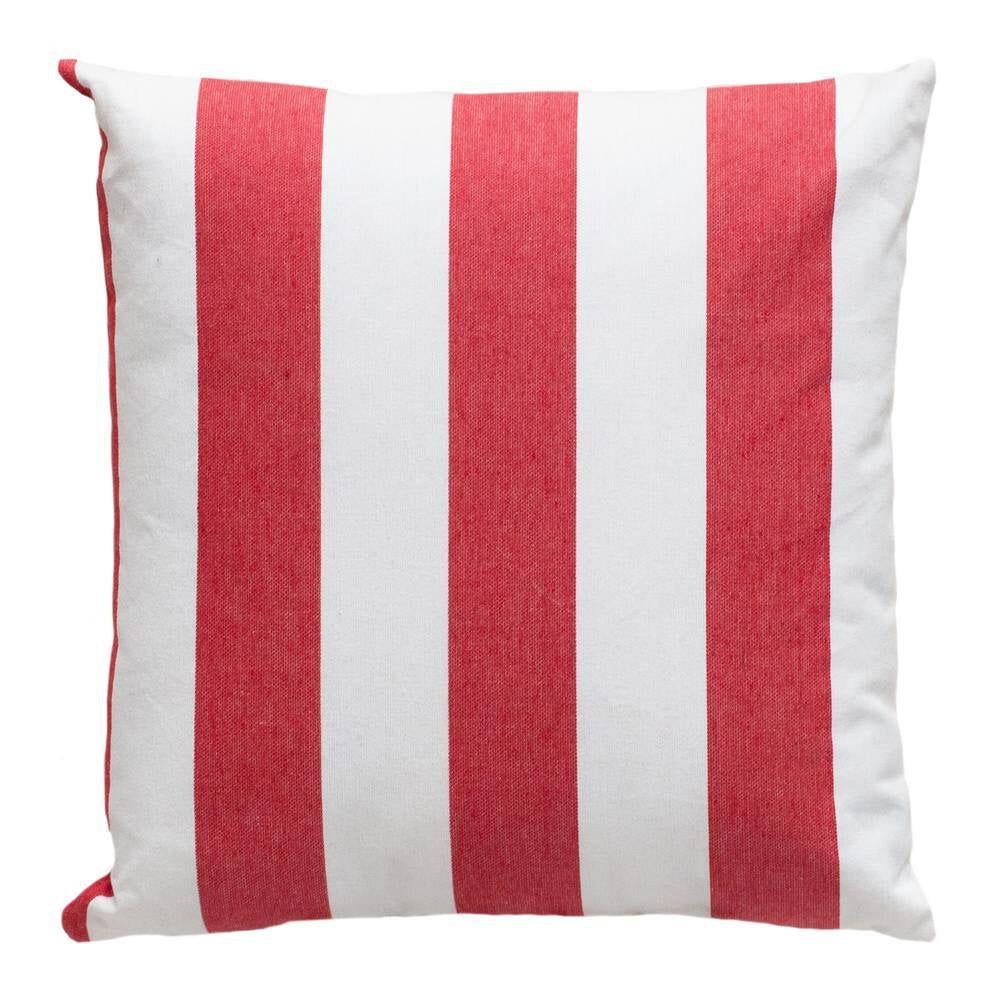 J. Elliot Outdoor Stripe Cotton Cushion 50cm Home Lounge Decorative Pillow Red