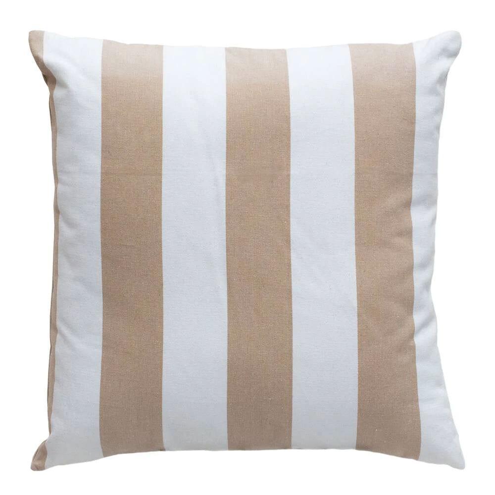 J. Elliot Outdoor Stripe Cotton Cushion 50cm Home Lounge Decorative Pillow Taupe