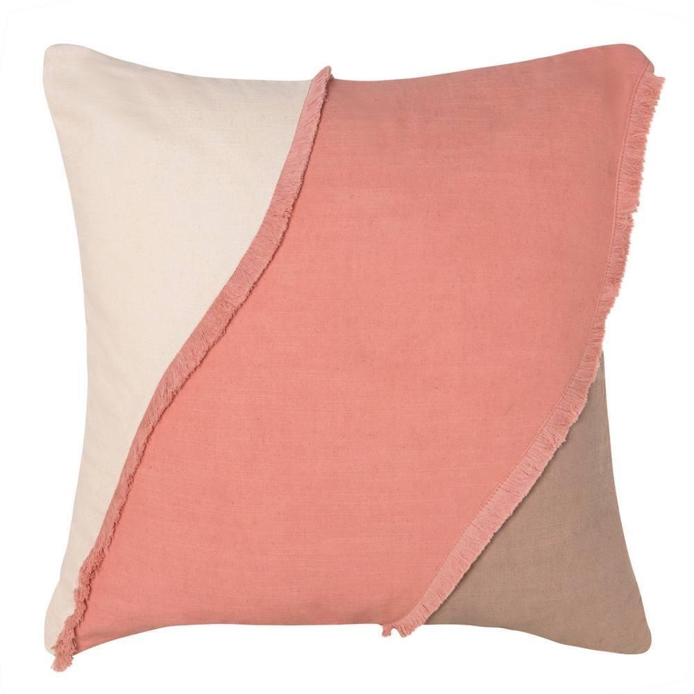 J. Elliot Oasis Square Cotton Cushion 50cm Decor Pillow Ivory/Pink/Sandstone