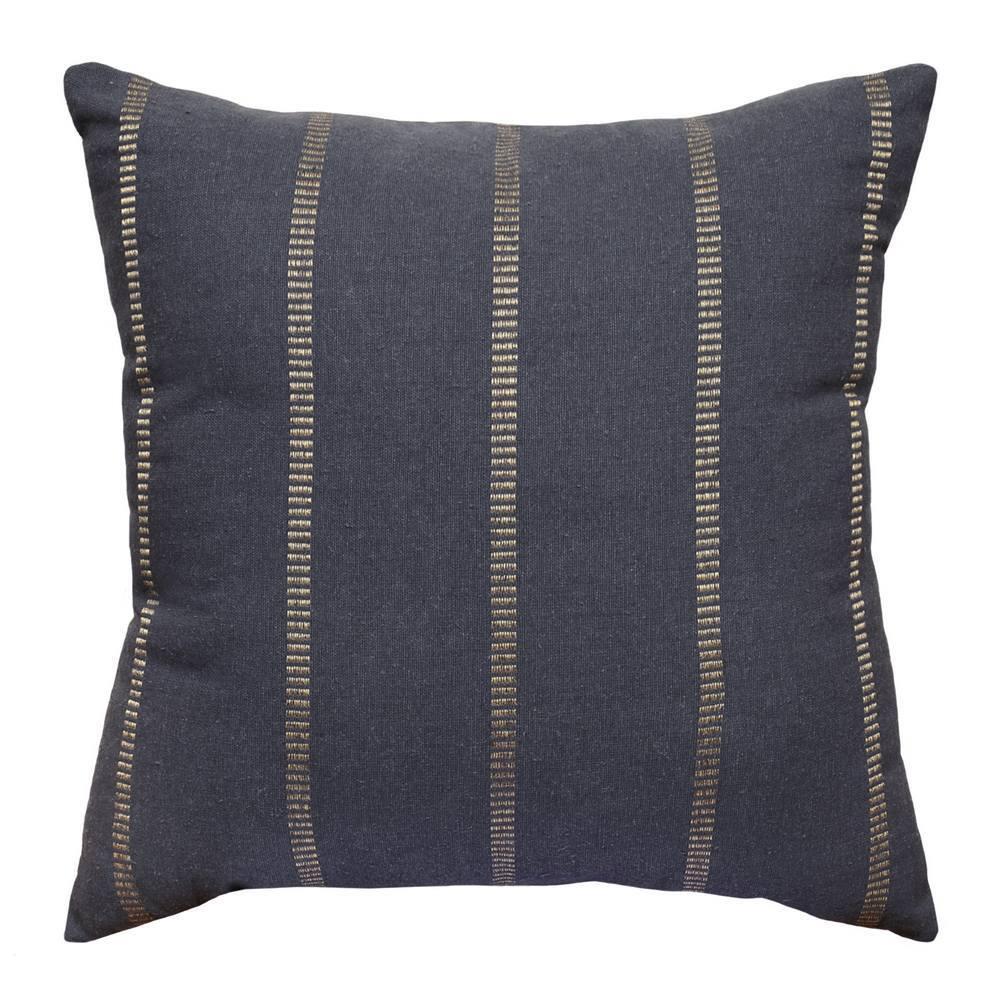 J. Elliot Cyrus Square Cotton Cushion 50cm Home Decor Pillow Charcoal/Sandstone