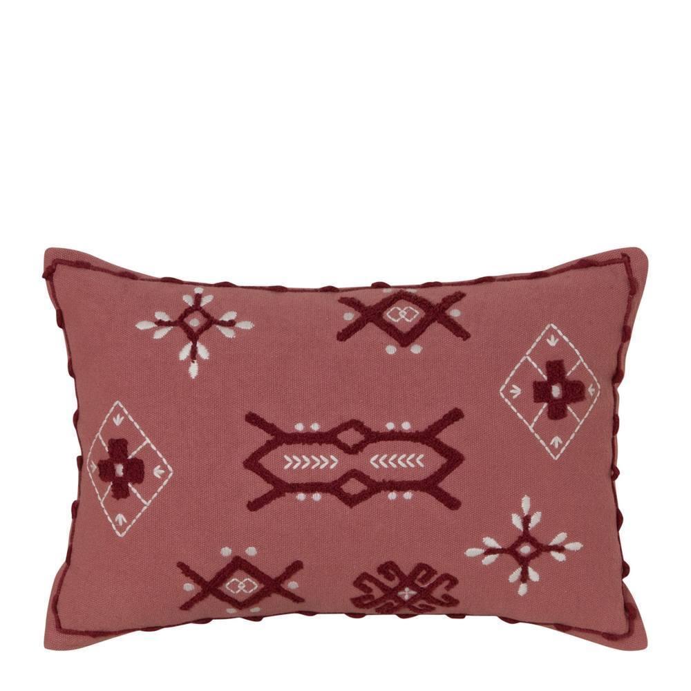 J. Elliot Sedona Rectangle Cotton Cushion Embroidered 55cm Home Decorative Berry