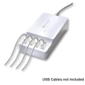 4 Port USB Charger Charging Station Hub 4.2A for iPhone/Galaxy/iPad/Tablet/HTC