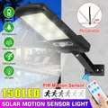 150 LED Solar Street Wall Light PIR Motion Sensor Outdoor Garden Lamp Waterproof