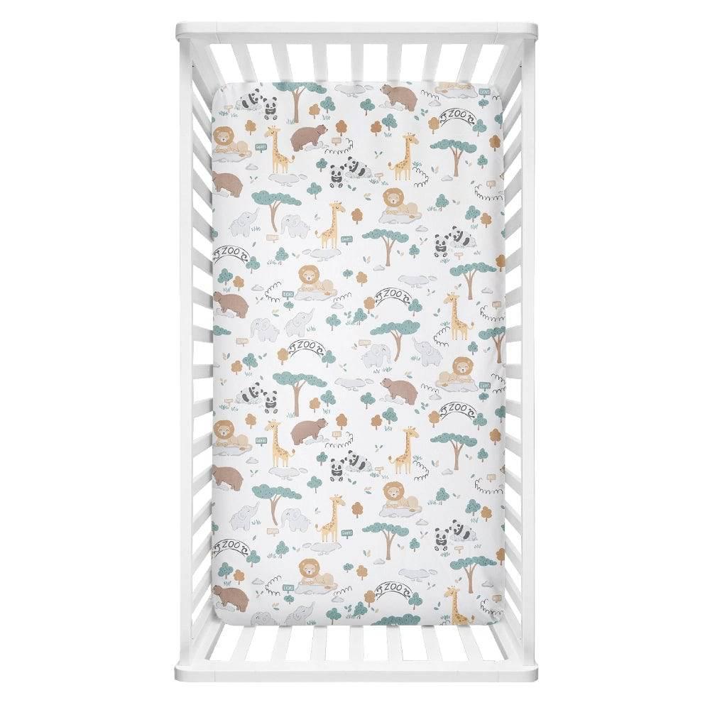 Lolli Living | Day at the Zoo Cot Fitted Sheet