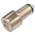 Orico UCI-2U Gold 15.5W Safety Hammer 2 USB Port Car Charger for iPhone/Samsung