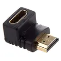 Westinghouse HDMI 90deg Angle/L Shape Male to Female Adaptor Connector Gold Plated