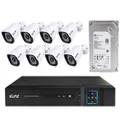 Elinz 8CH AHD 1080P HD Video & Audio Recording CCTV Surveillance DVR 8x Outdoor Bullet Security Camera System 1TB HDD