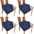 Set of 4 Pcs Stretch Dining Chair Covers Navy