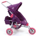 Valco Baby Just Like Mum Mini Marathon w/ Toddler Seat Doll Pram Toy Kids Purple
