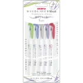 Zebra Mildliner Brush Cool and Refined colour set (5/pk) WFT8-5NC-N (New package)