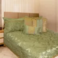 6 Pce Boston Aloe Jacquard Comforter Set King