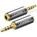 UGREEN 2.5mm Male to 3.5mm Female Converter Audio Adapter AUX Gold Plated Sound - Grey