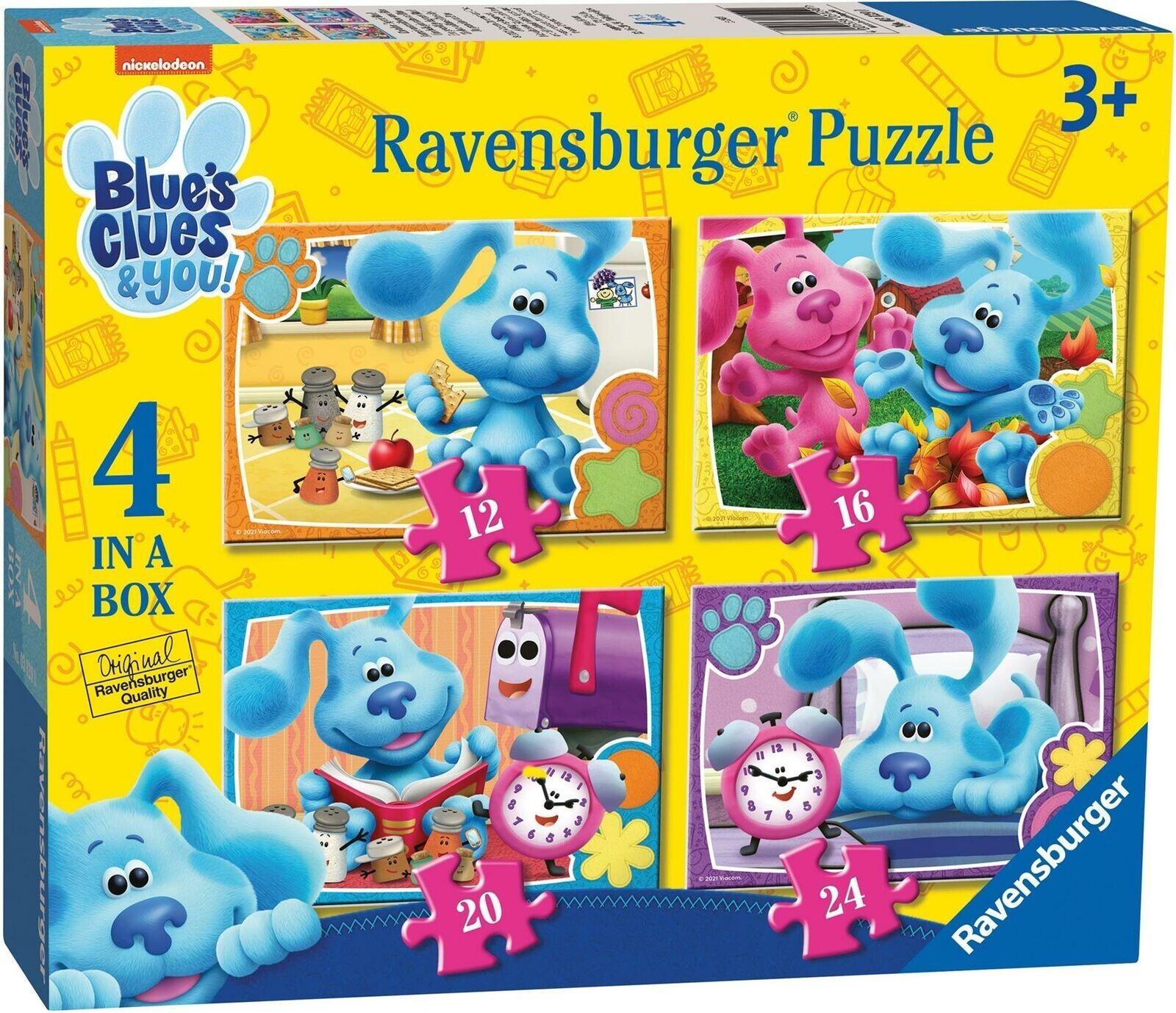 Ravensburger Blues Clues We Love a Blues Clues Day! 4 Jigsaw Puzzles in 1 Box
