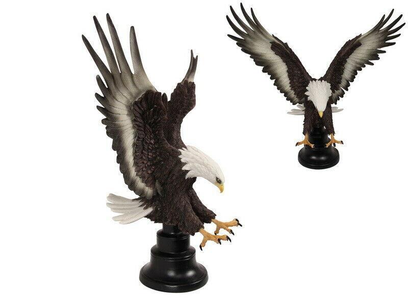 57cm Preying Eagle On Base Ornament Figurine Statues Home Decor Sculptures Gift