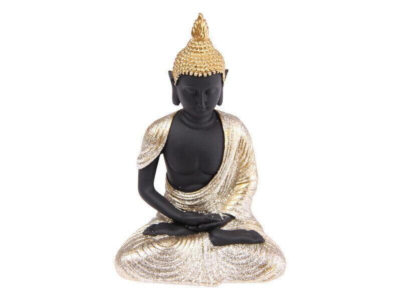 12cm Rulai Buddha With Gold Robe Ornament Home Decor Gift Statue Figurine Xmas