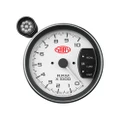 SAAS 127mm 5 Inch Monster 0-10k RPM Tachometer Gauge LED Shift Light White Gauge